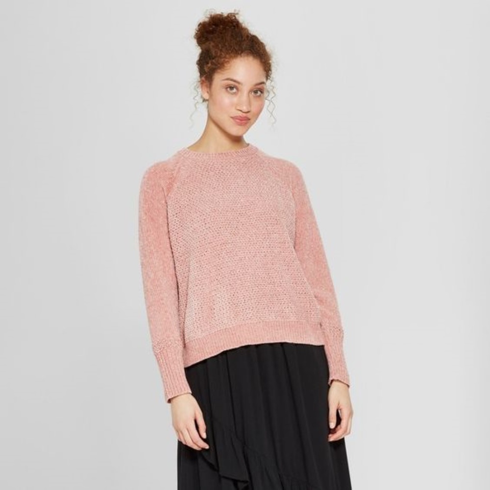 NEW Blush Raglan Chenille Pullover Sweater NWT H4 - Picture 7 of 7